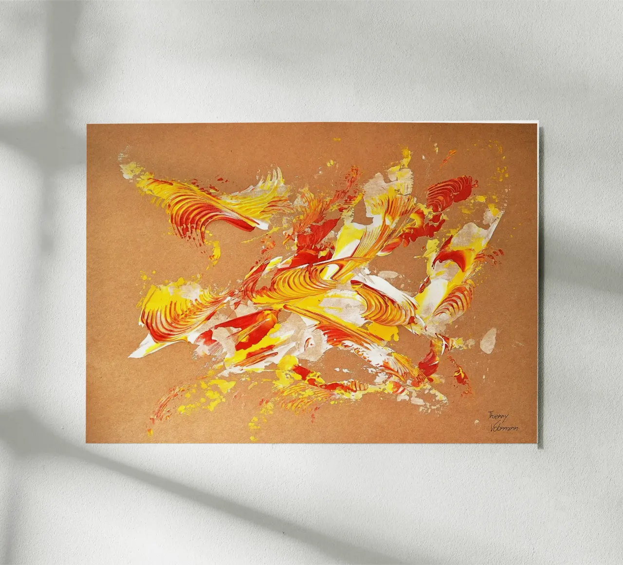NATURAL STYLE 15 alluminio dibond da Thierry Vobmann Abstract painting
