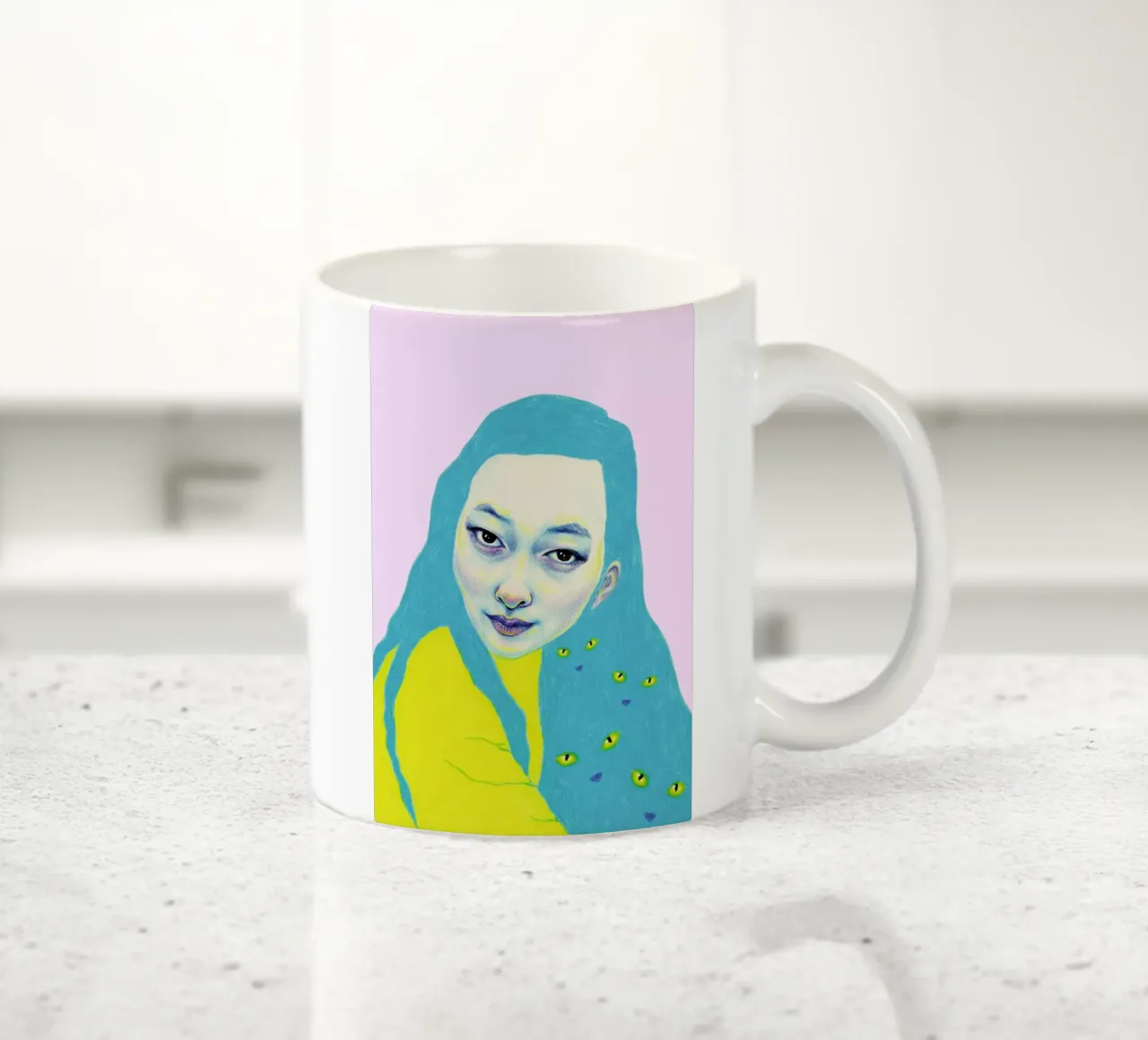 Lulu And The Creatures tazza in ceramica da Natalie Foss