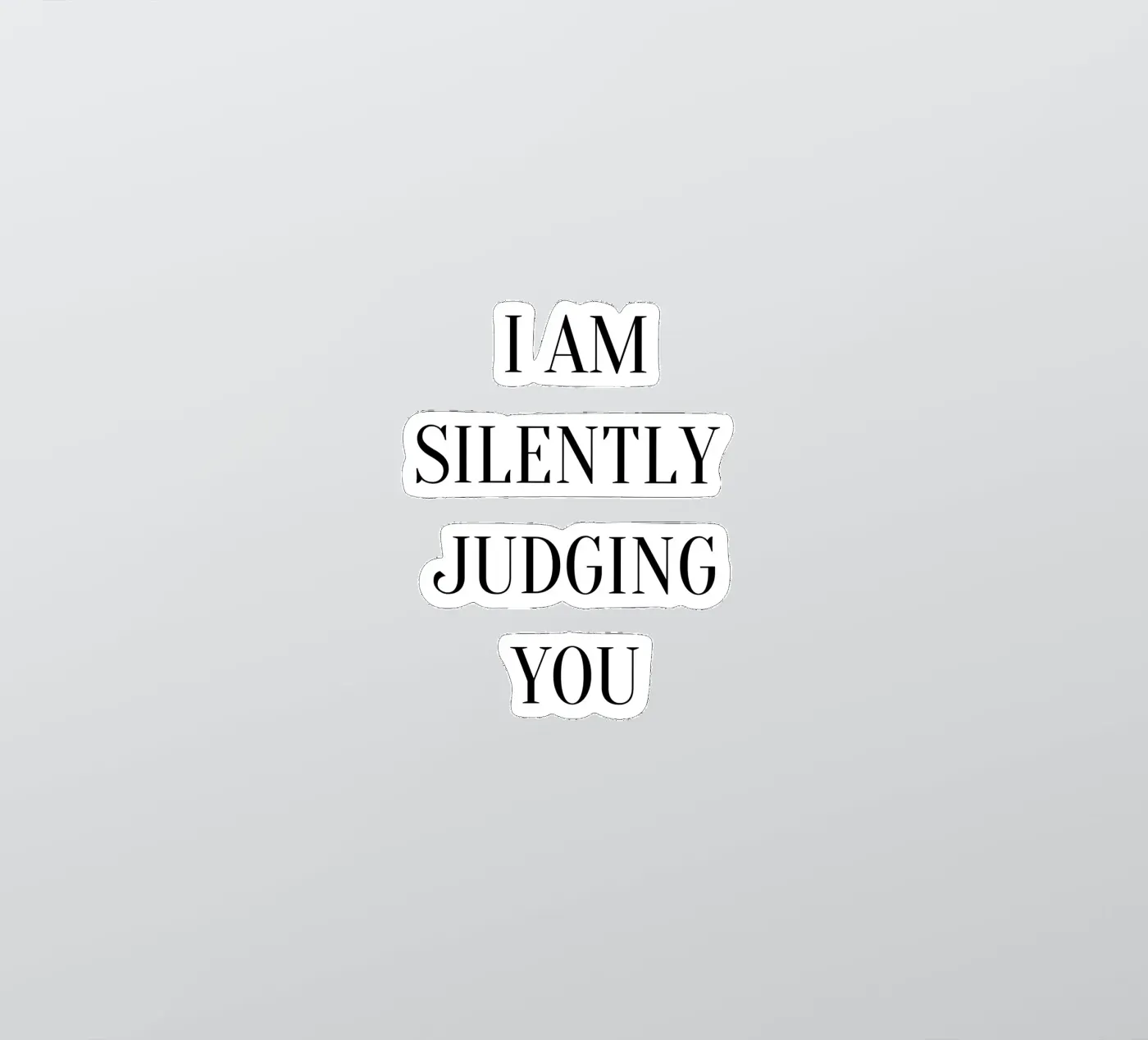 judging sticker by Alina