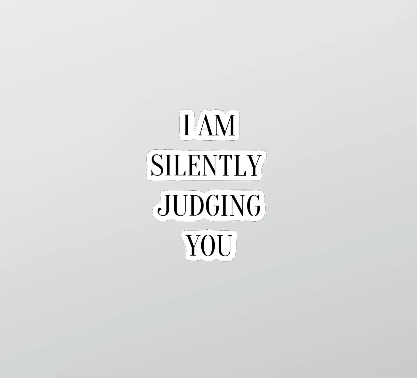 judging sticker by Alina