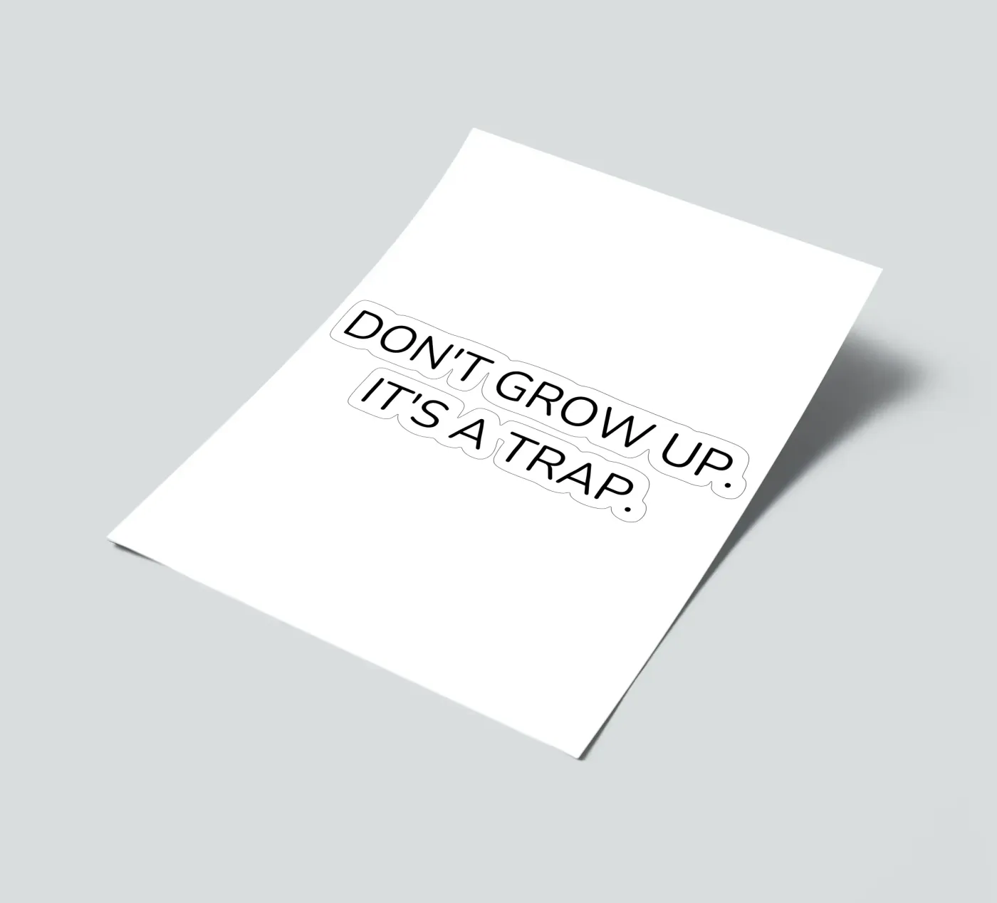 Spruch sticker sheet by Alina