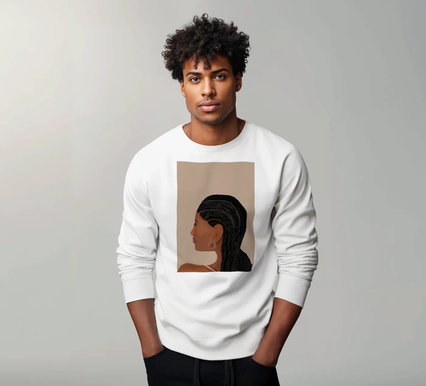 Afro Narrative felpa da Mathudace Créas