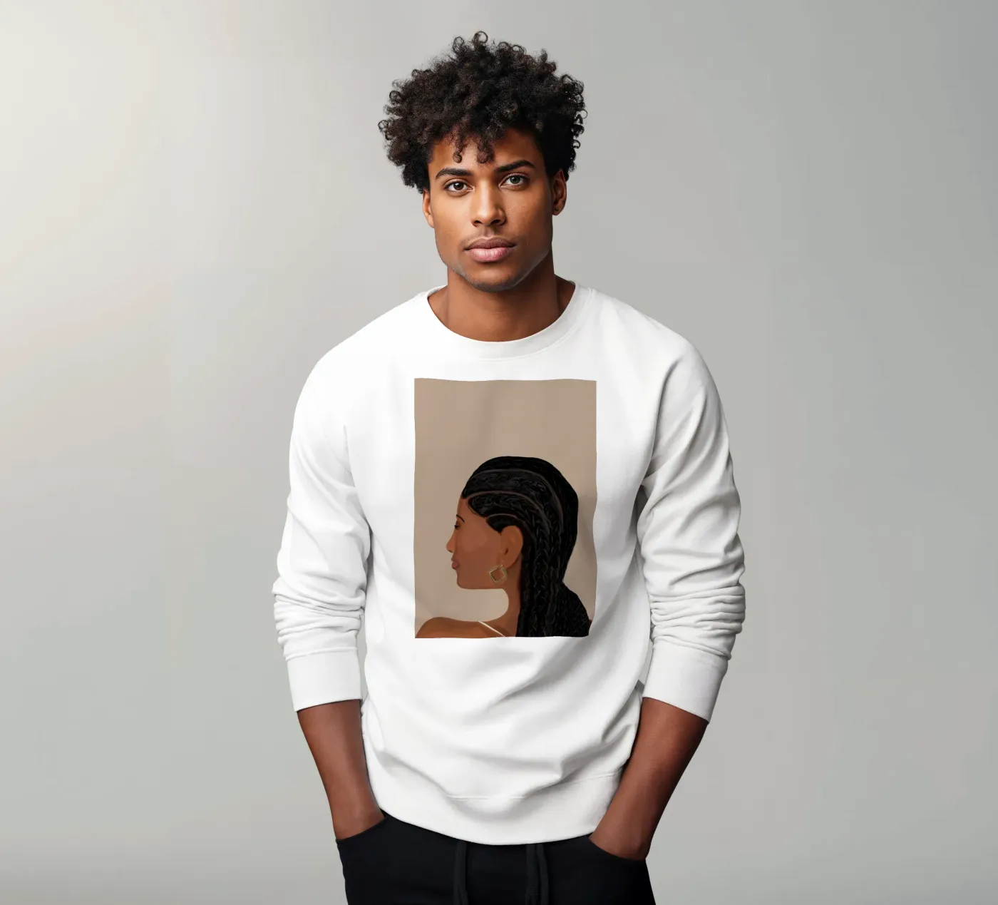 Afro Narrative felpa da Mathudace Créas