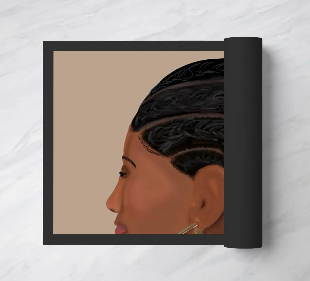 Afro Narrative doormat by Mathudace Créas