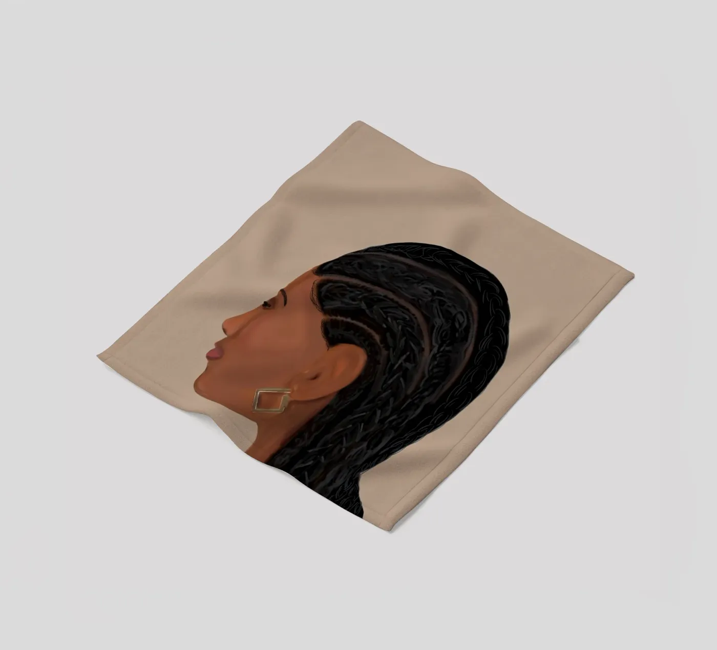 Afro Narrative fleece blanket by Mathudace Créas