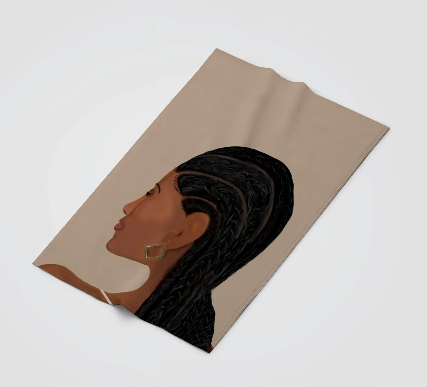 Afro Narrative fleece blanket by Mathudace Créas