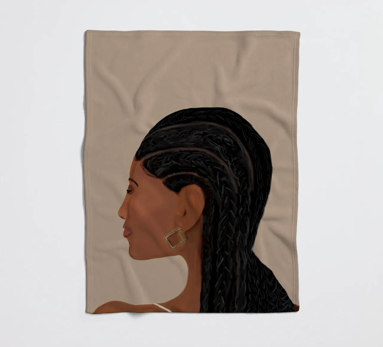 Afro Narrative coperta in pile da Mathudace Créas