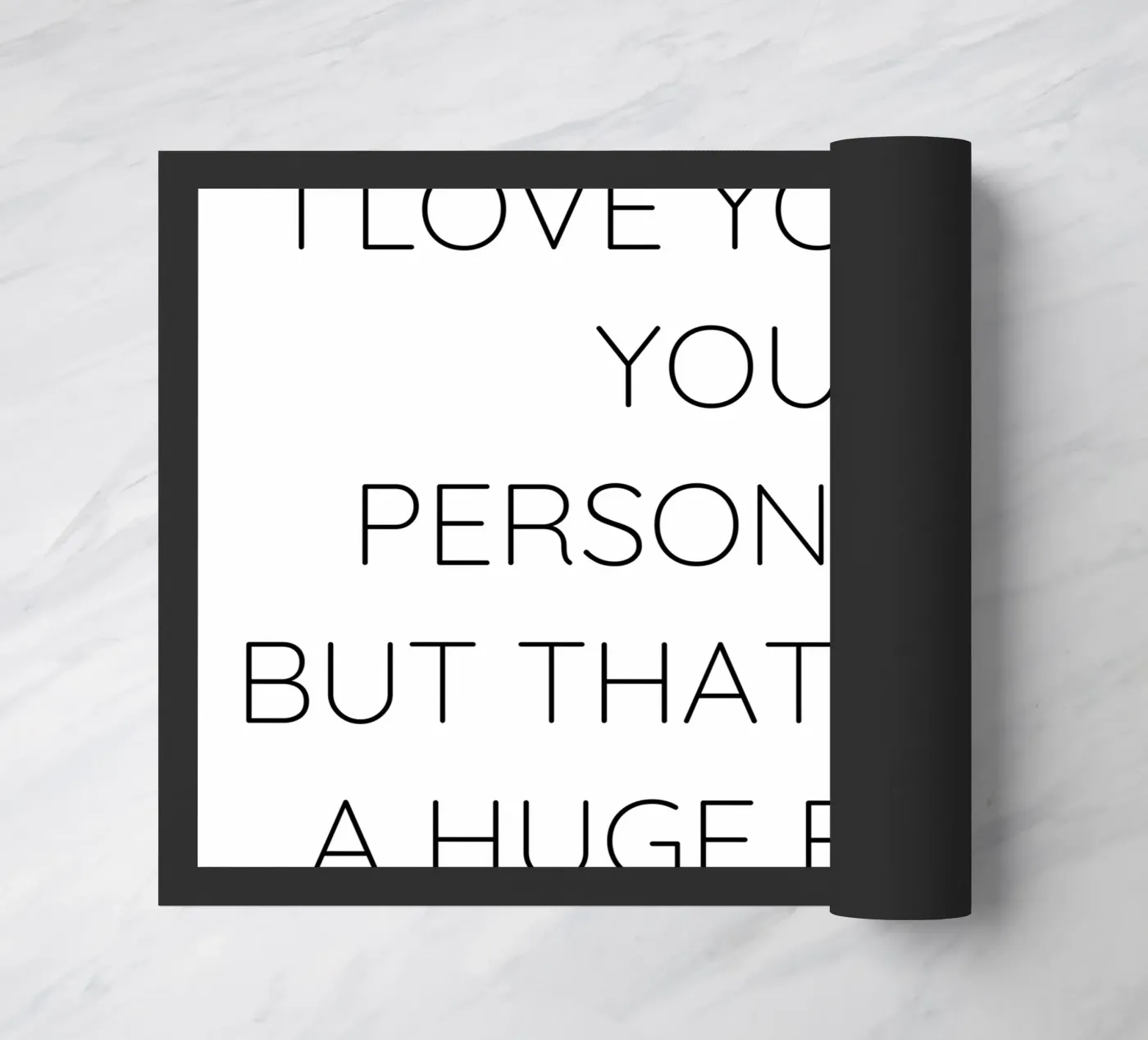 Spruch doormat by Alina