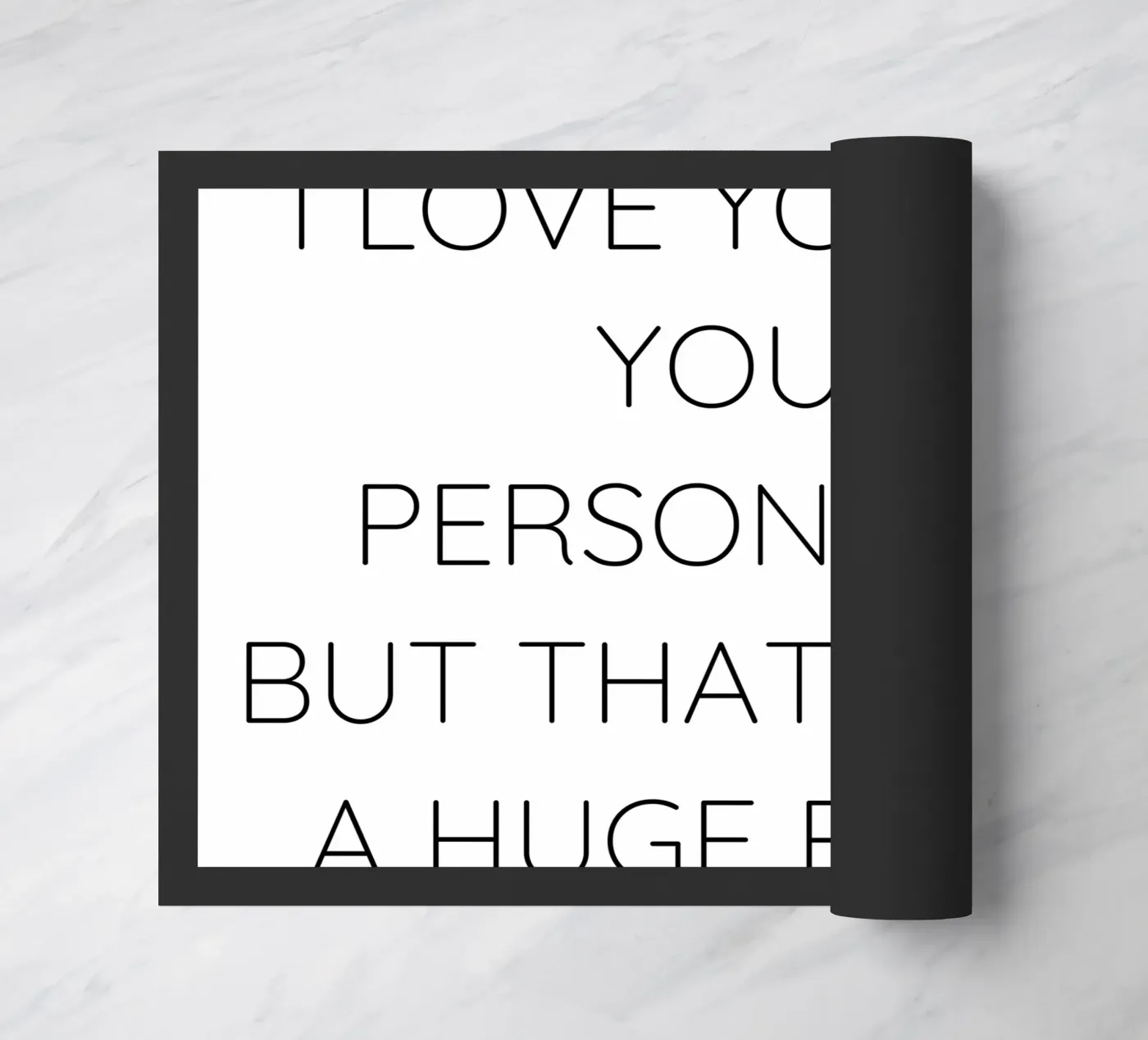 Spruch doormat by Alina