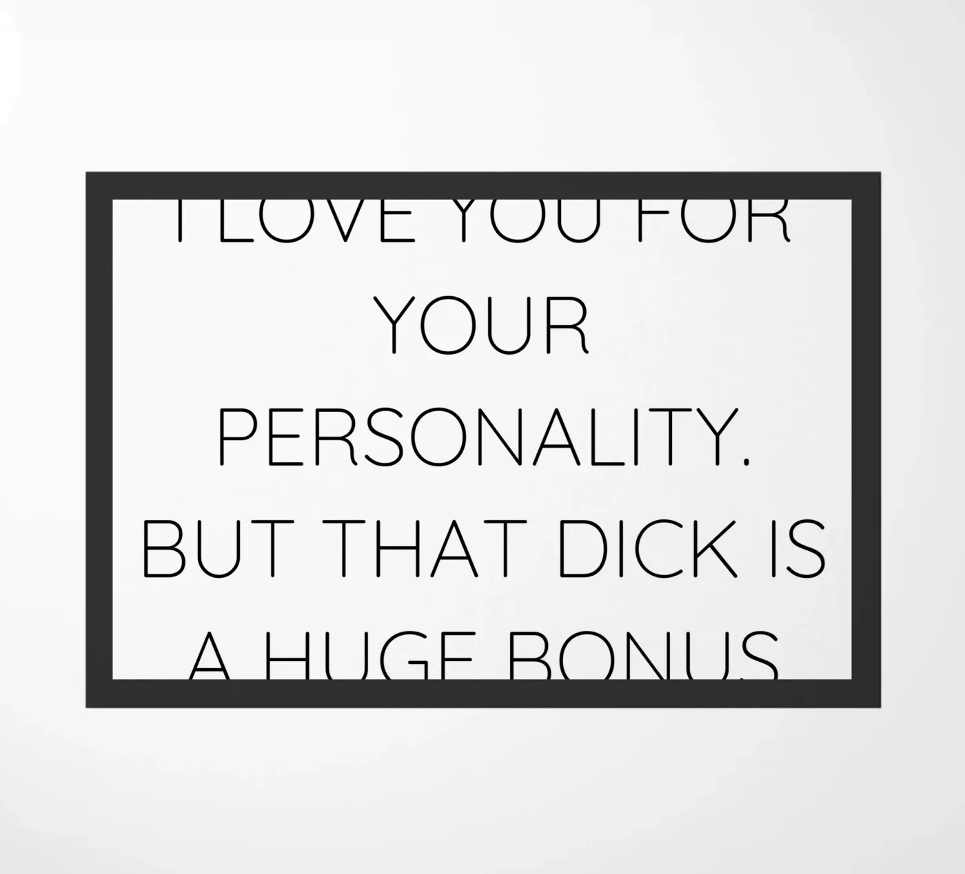 Spruch doormat by Alina