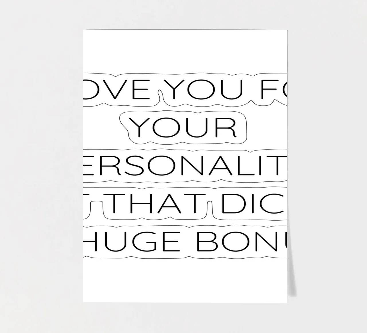 Spruch sticker sheet by Alina