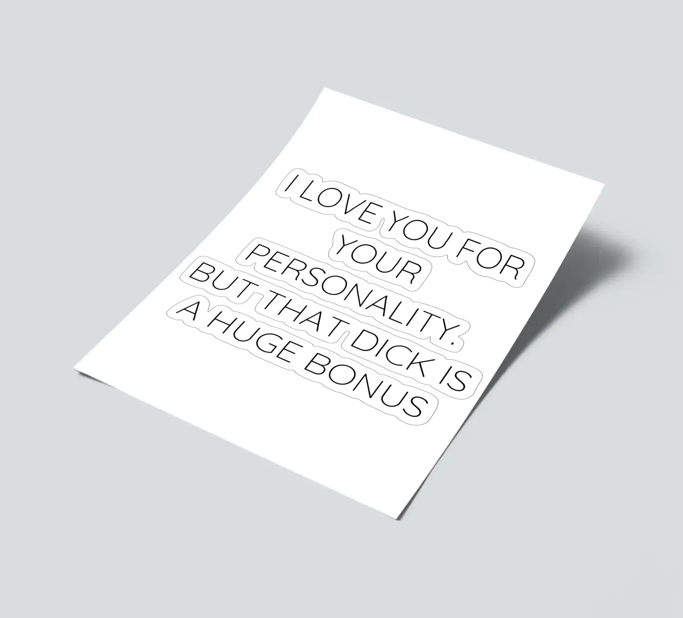 Spruch sticker sheet by Alina