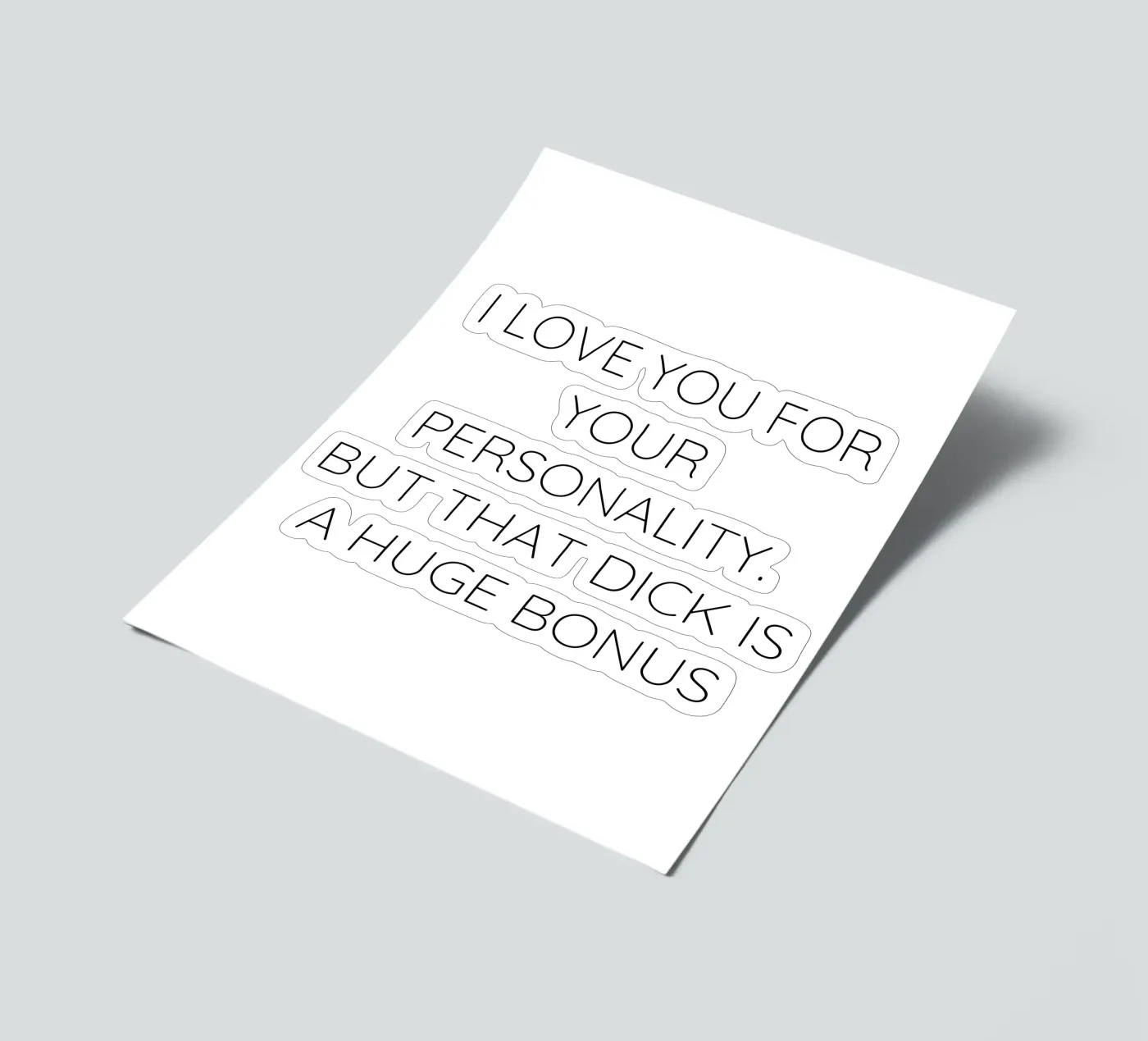 Spruch sticker sheet by Alina