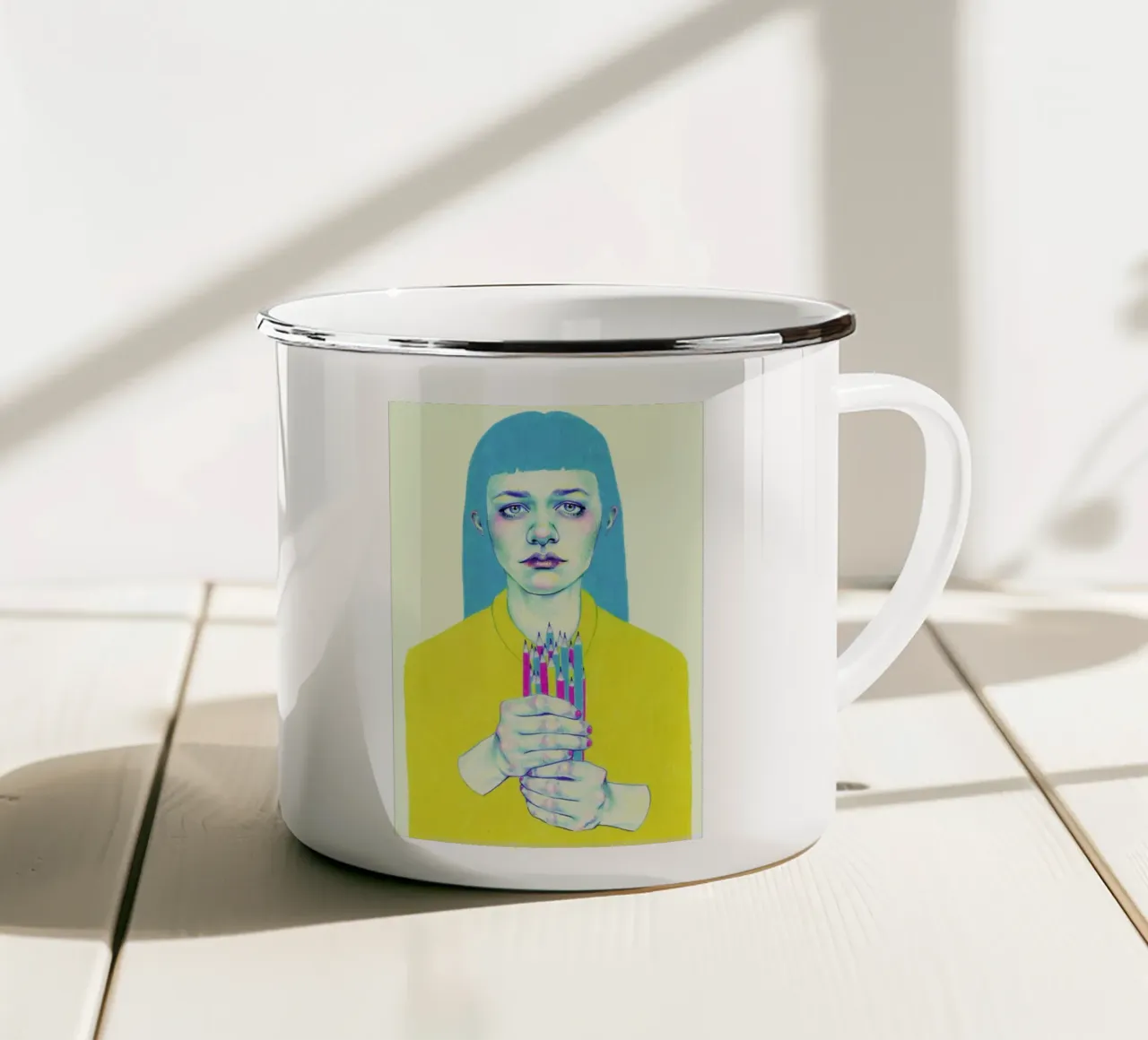 The Bouquet Emaille Tasse von Natalie Foss