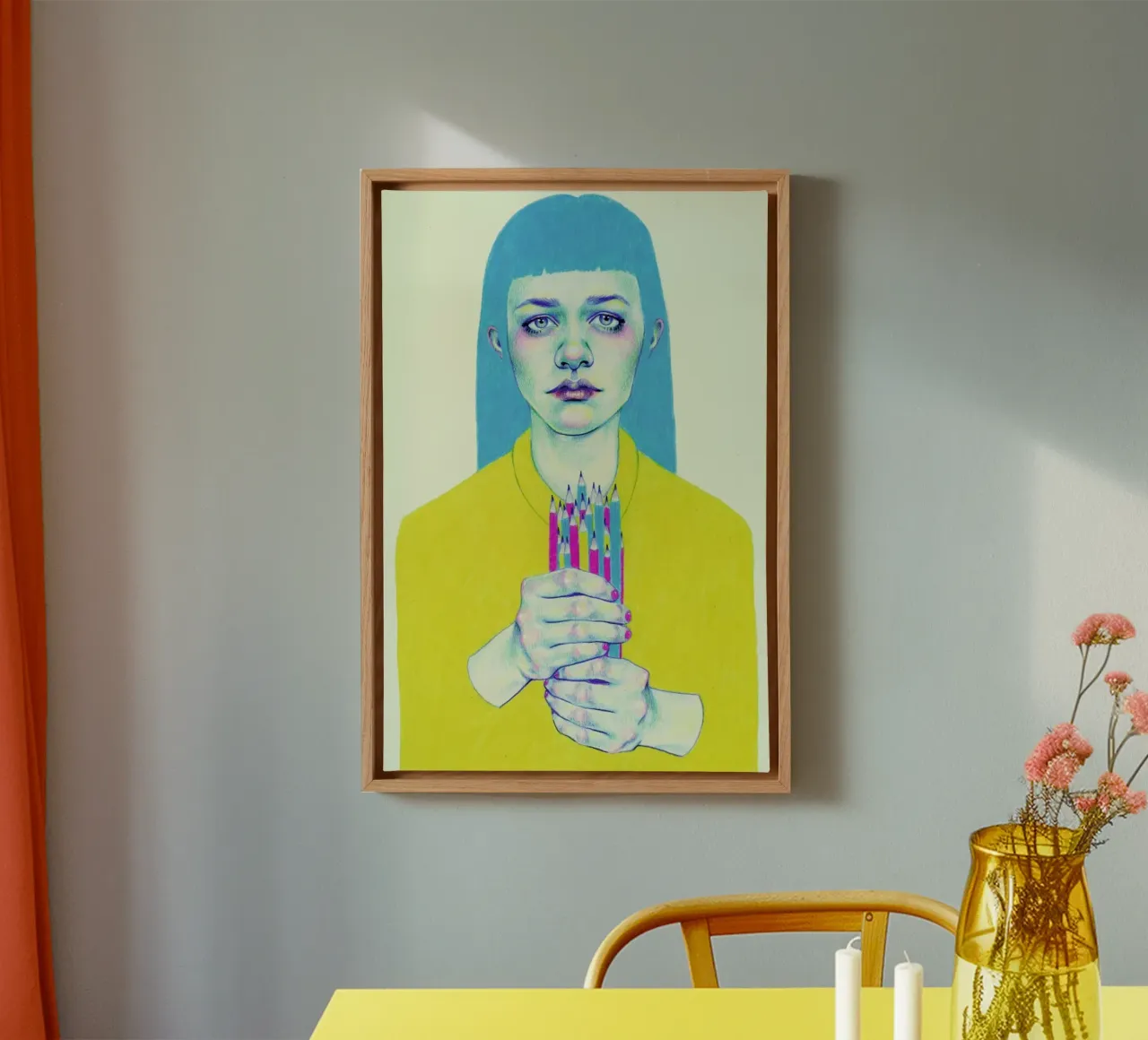 The Bouquet tela con Cornice a cassetta da Natalie Foss