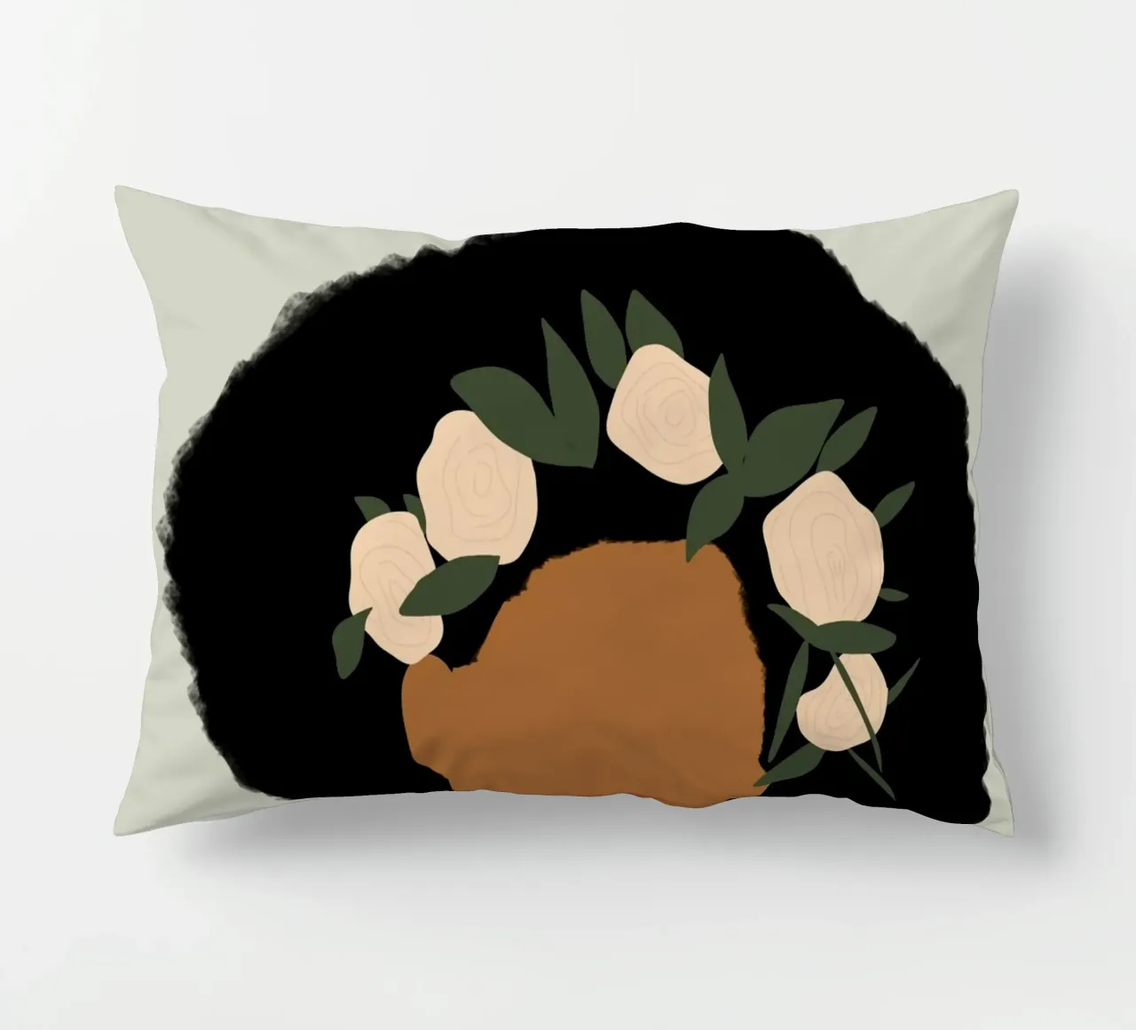 Afro Emanations decorative cushion by Mathudace Créas