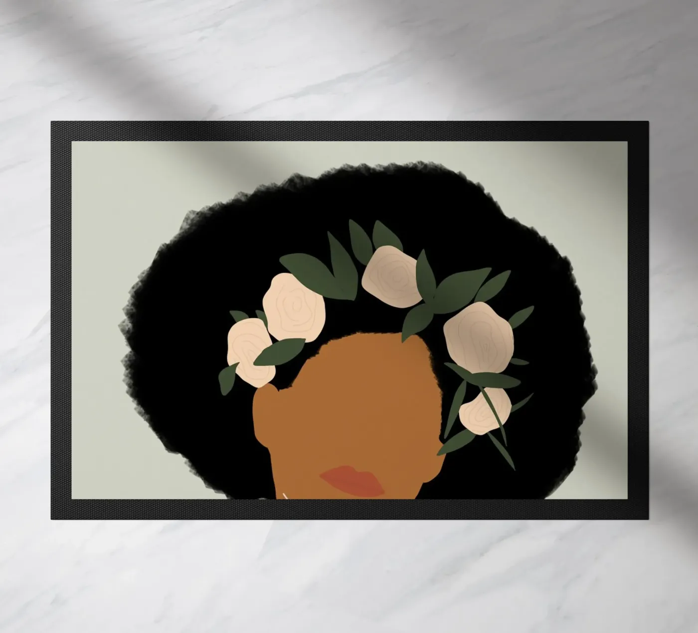 Afro Emanations paillasson de Mathudace Créas