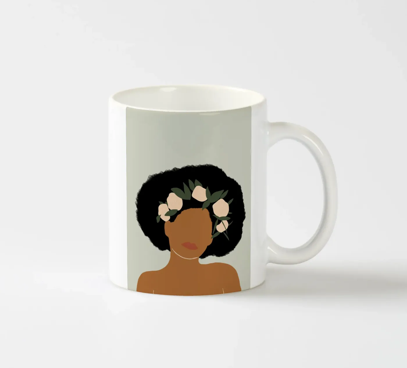 Afro Emanations ceramic mug by Mathudace Créas