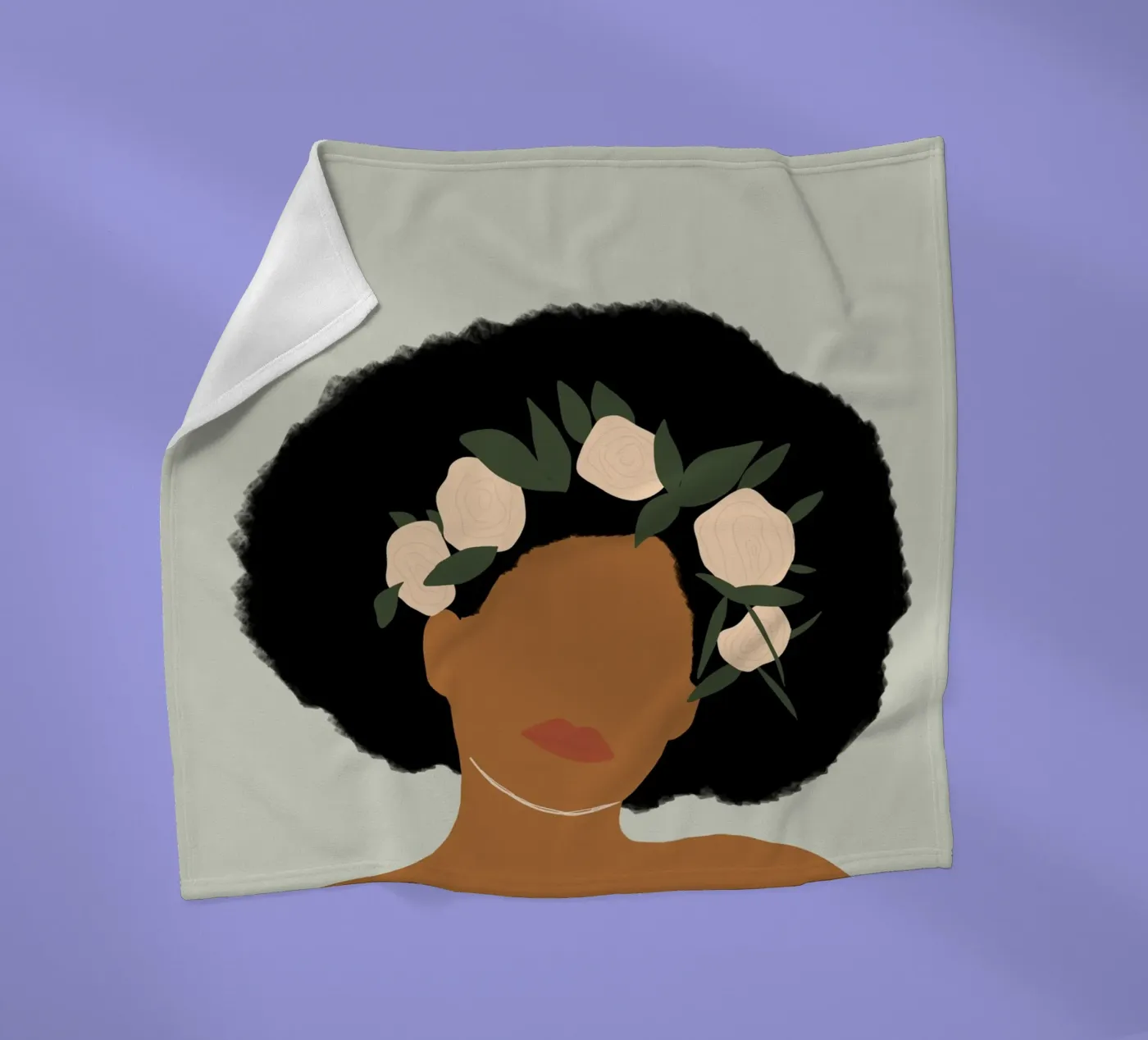 Afro Emanations Fleecedecke von Mathudace Créas