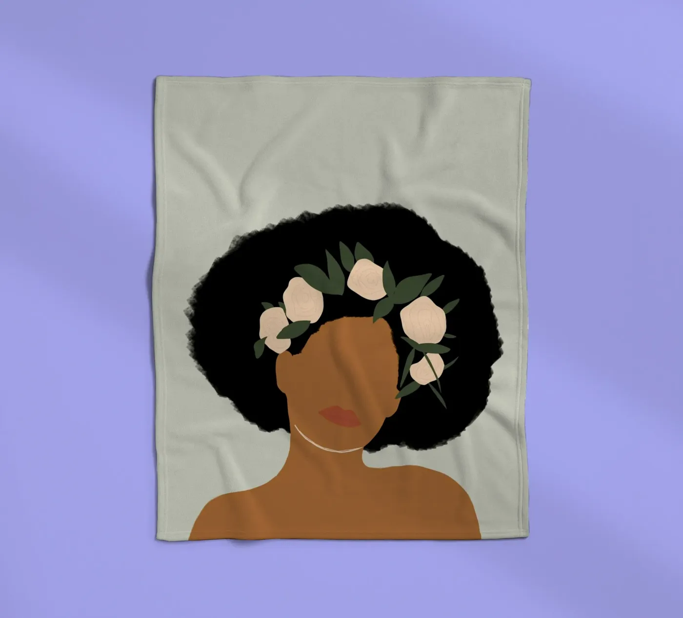Afro Emanations Fleecedecke von Mathudace Créas