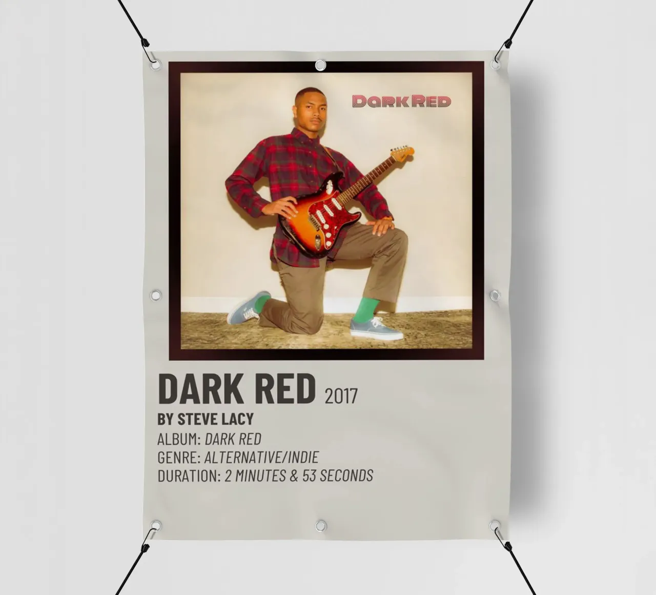 DARK RED 2017 BY STEVE LACY telo in pvc da SoundStudio