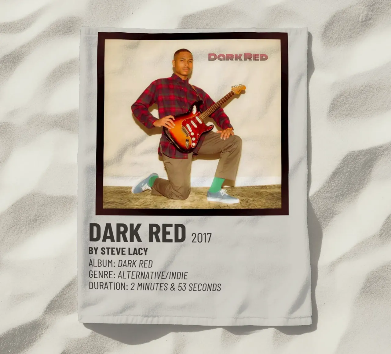 DARK RED 2017 BY STEVE LACY telo mare da SoundStudio