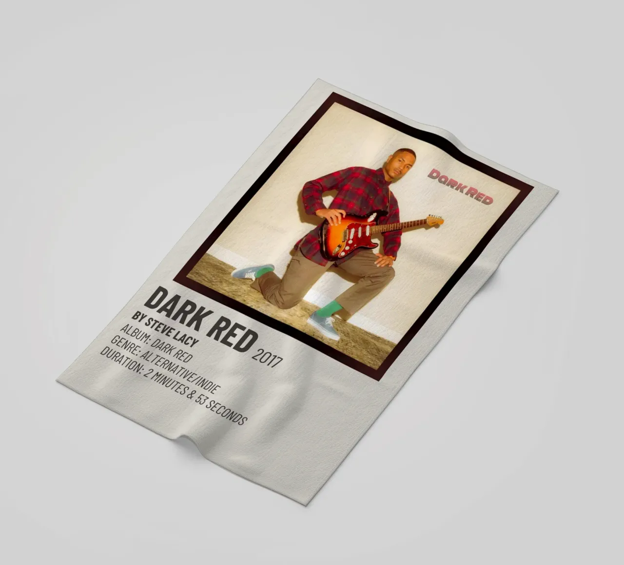 DARK RED 2017 BY STEVE LACY telo mare da SoundStudio