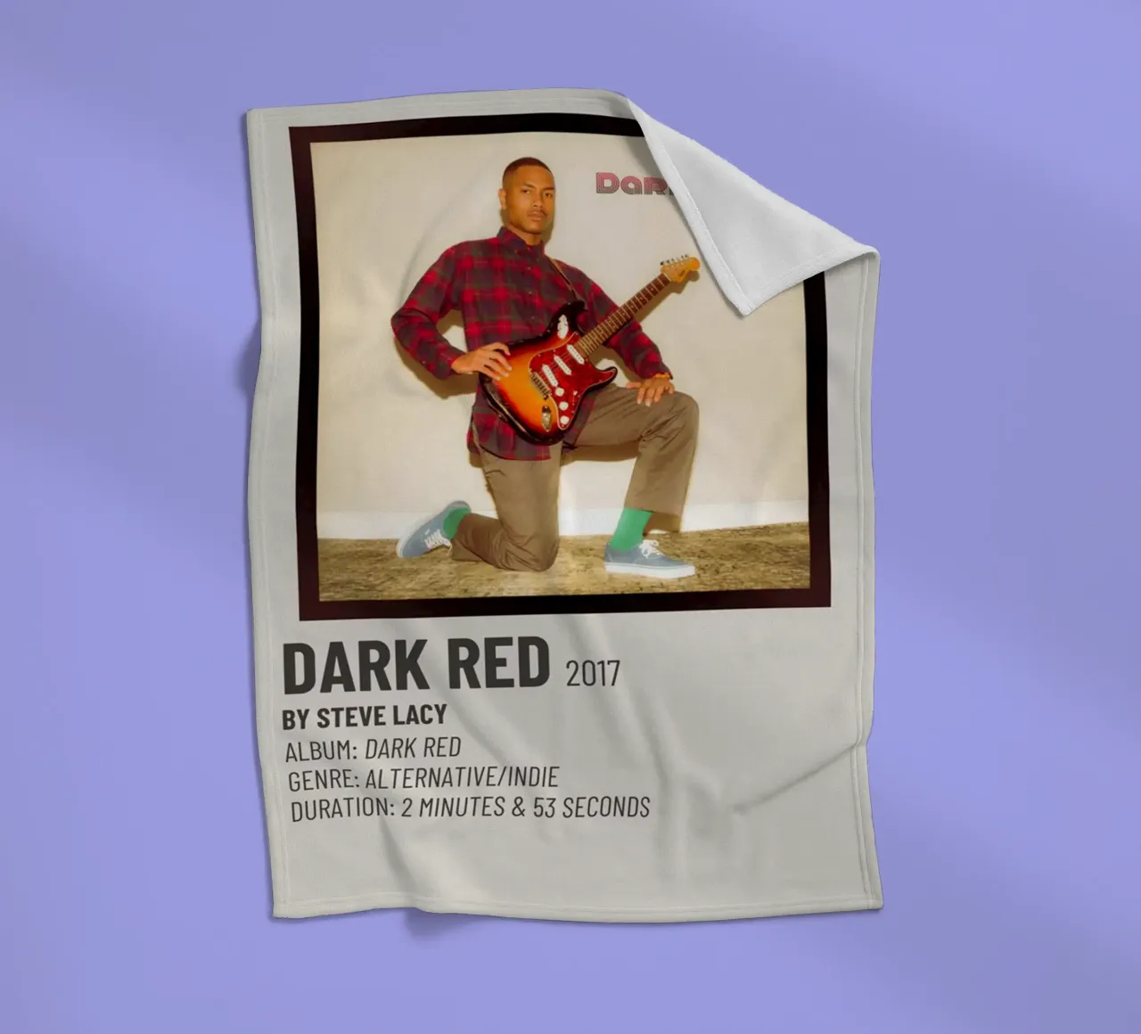 DARK RED 2017 BY STEVE LACY coperta in pile da SoundStudio