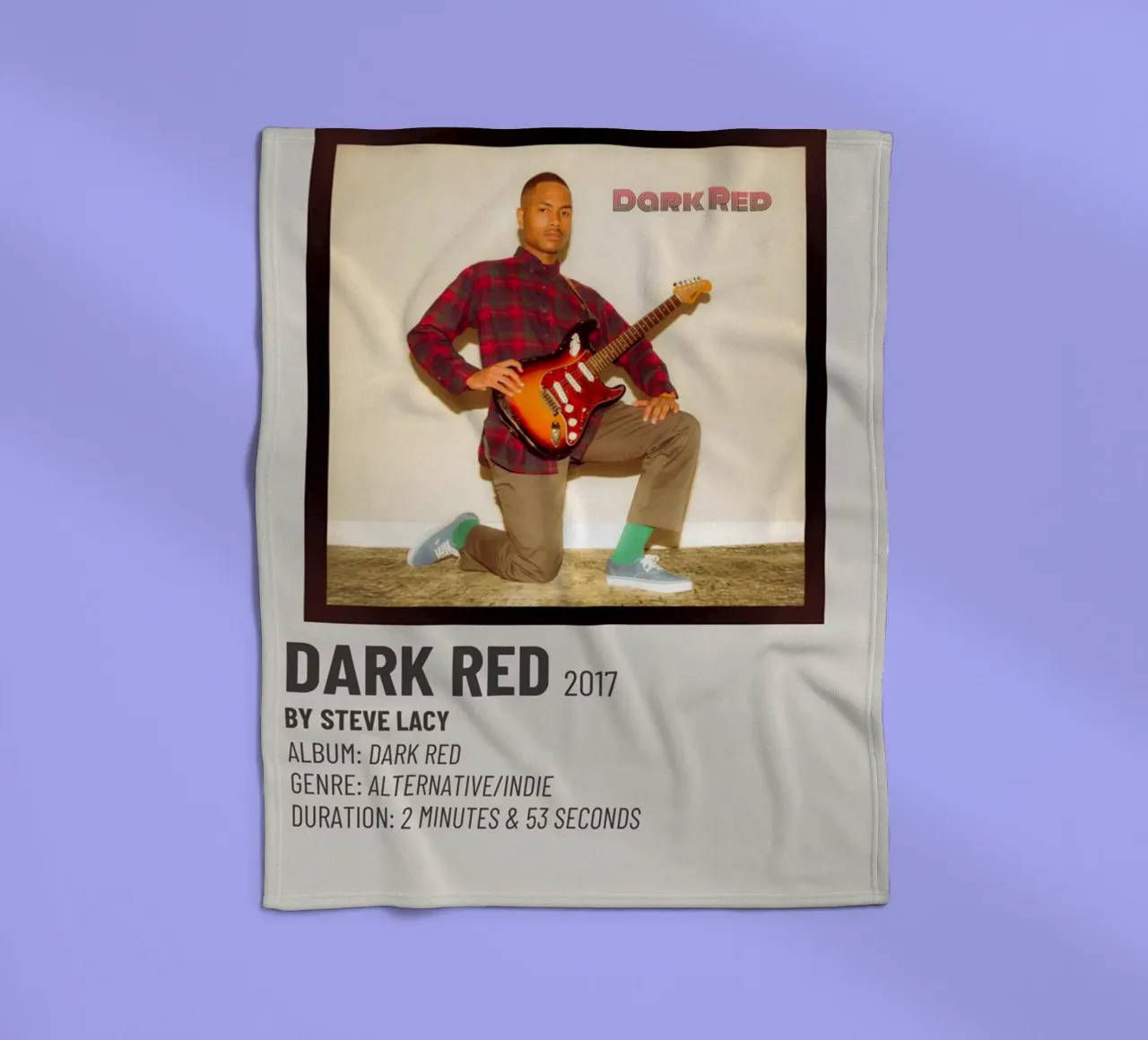 DARK RED 2017 BY STEVE LACY coperta in pile da SoundStudio