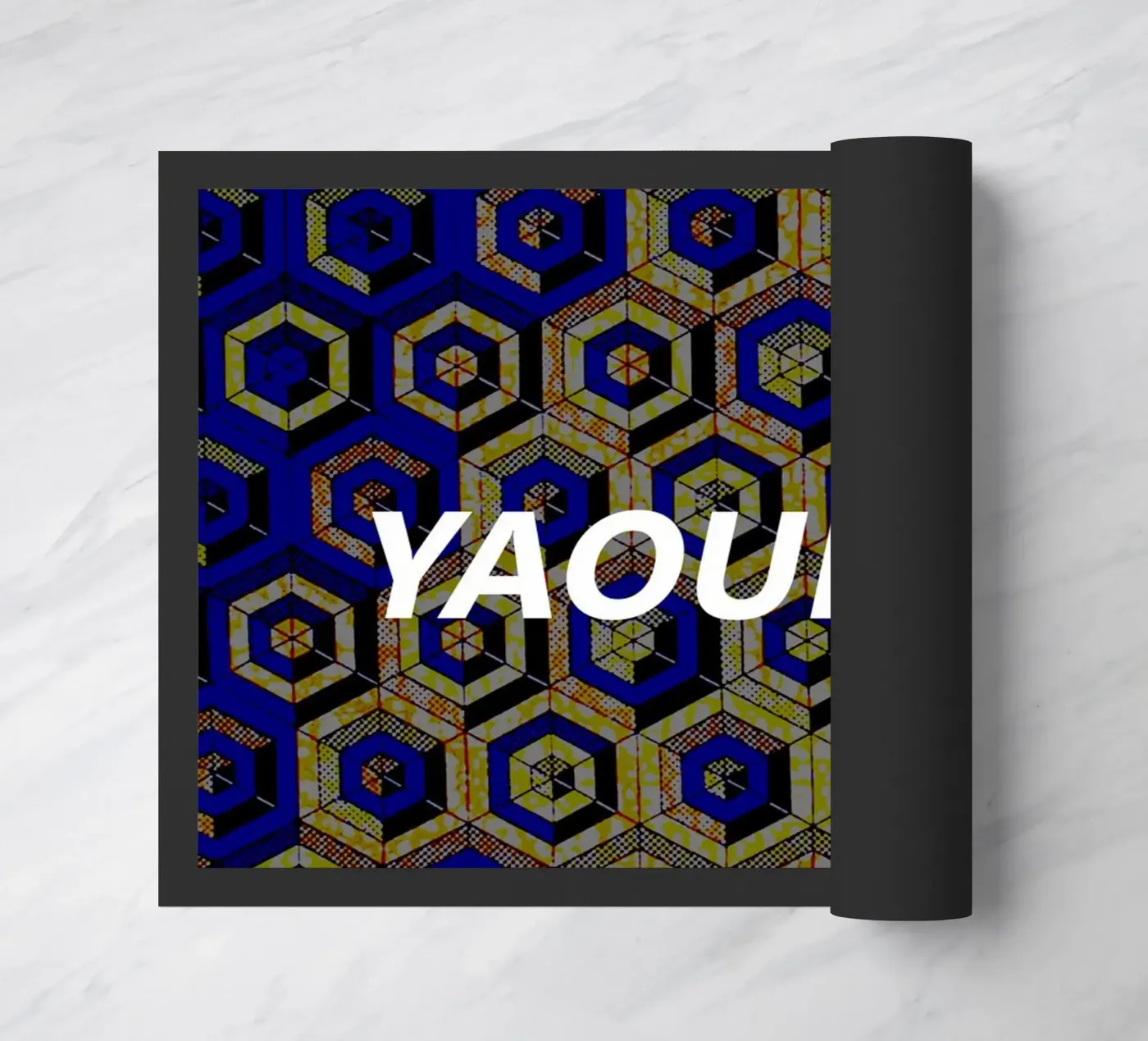 Yaoundé deurmat van Mathudace Créas