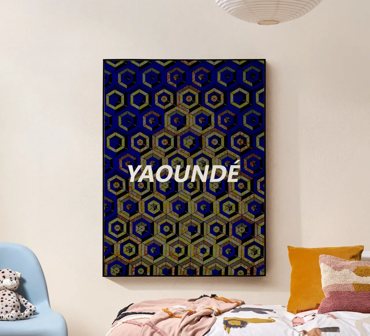 Yaoundé acrylic glass by Mathudace Créas
