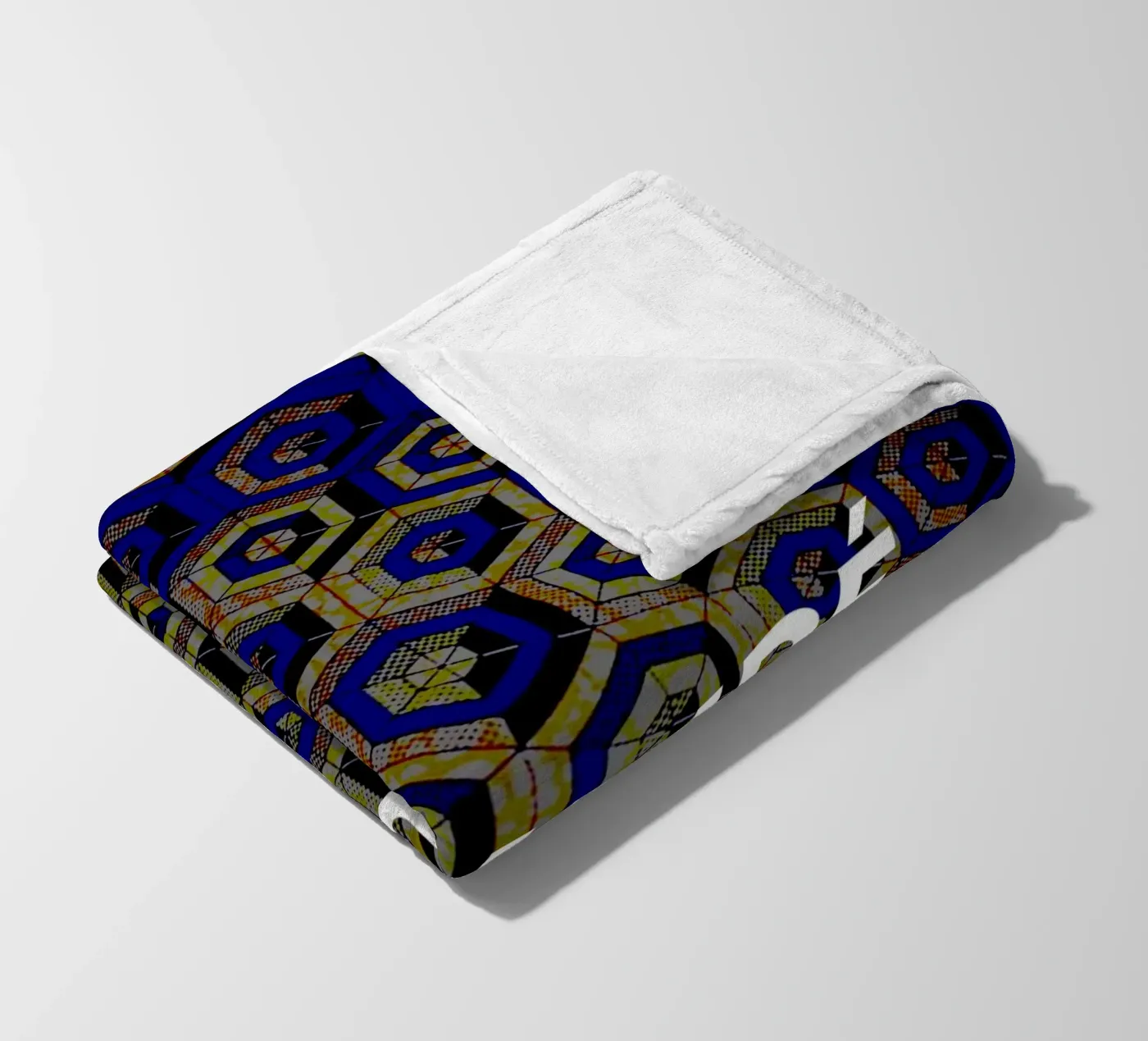 Yaoundé fleece blanket by Mathudace Créas