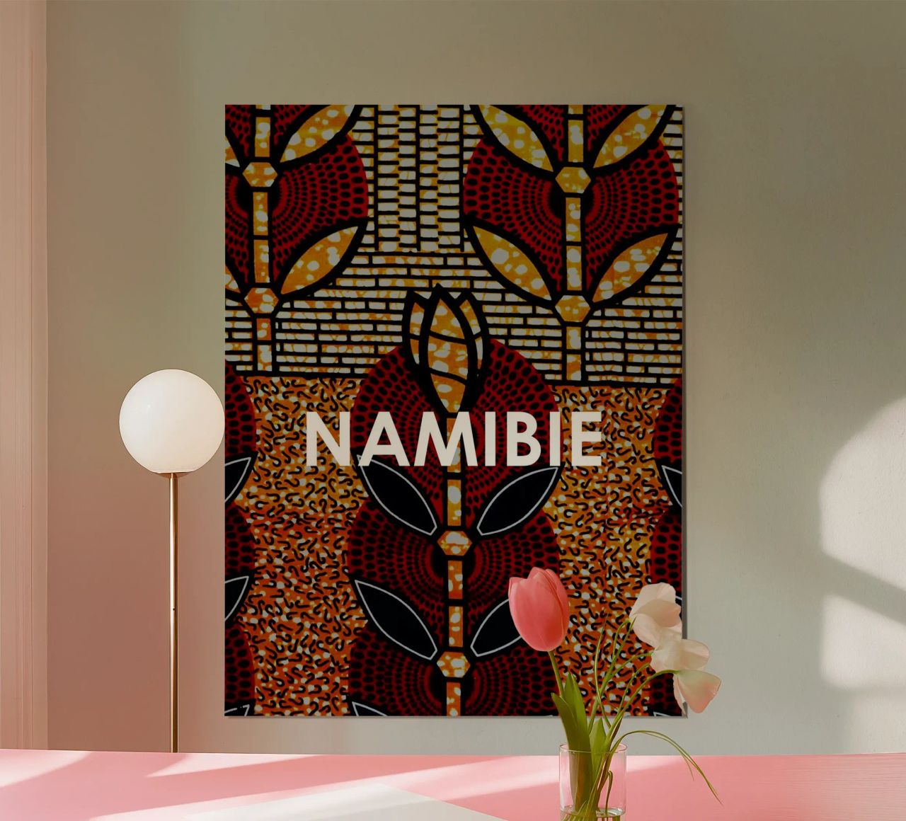 Namibie poster with aluminum frame by Mathudace Créas