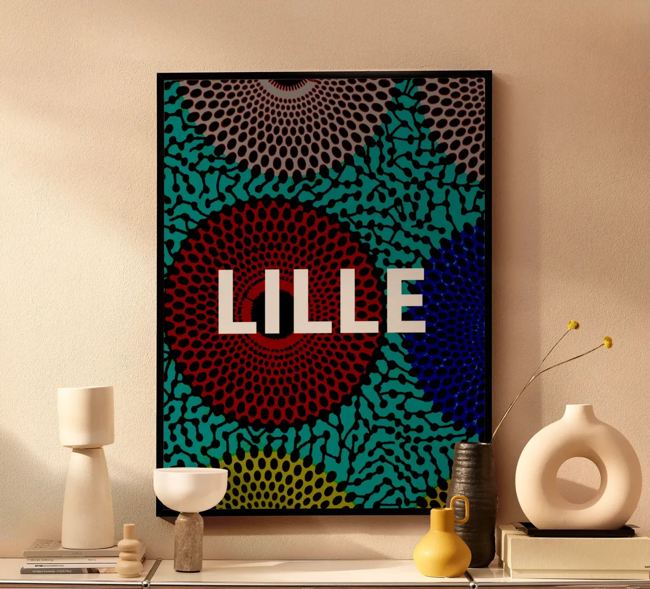 Lille poster with plastic frame by Mathudace Créas