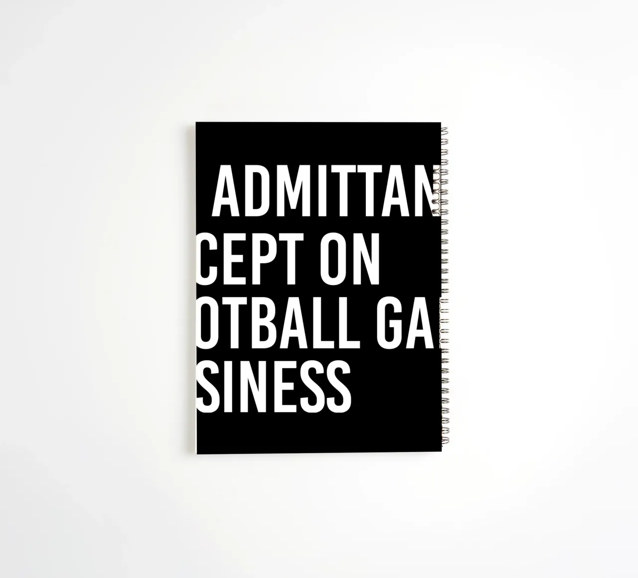 No admittance except on football game business Ringbuch von happieeagle