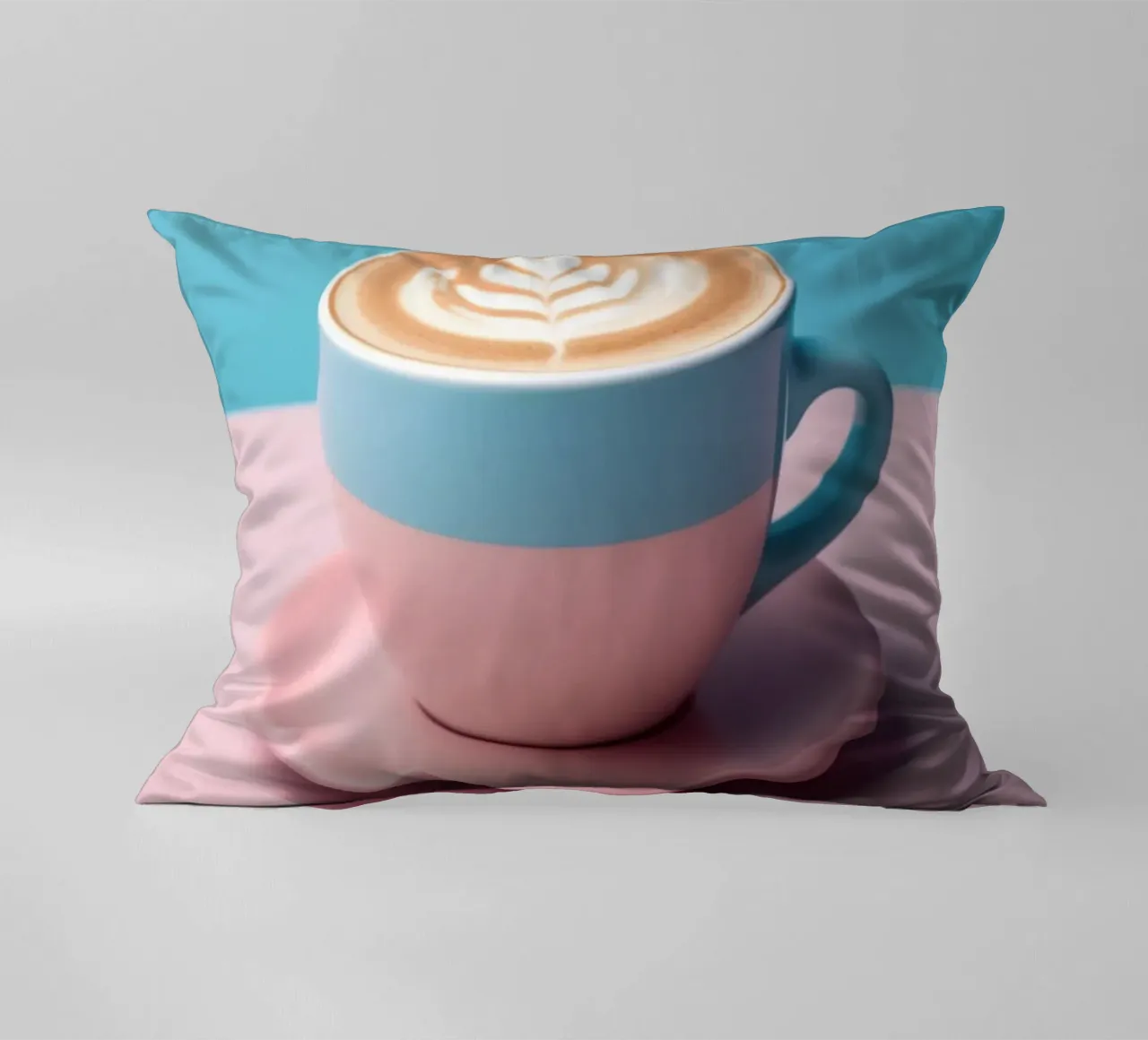 Tasse Cappuccino in pastel cuscino da Carinaprint