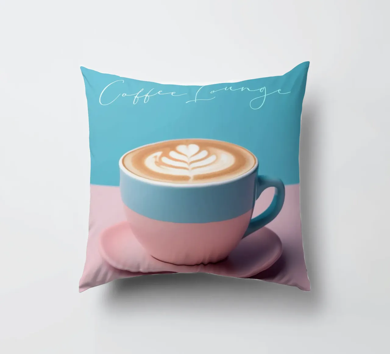 Tasse Cappuccino in pastel cuscino da Carinaprint