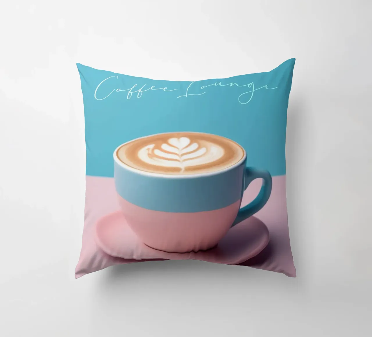 Tasse Cappuccino in pastel cuscino da Carinaprint
