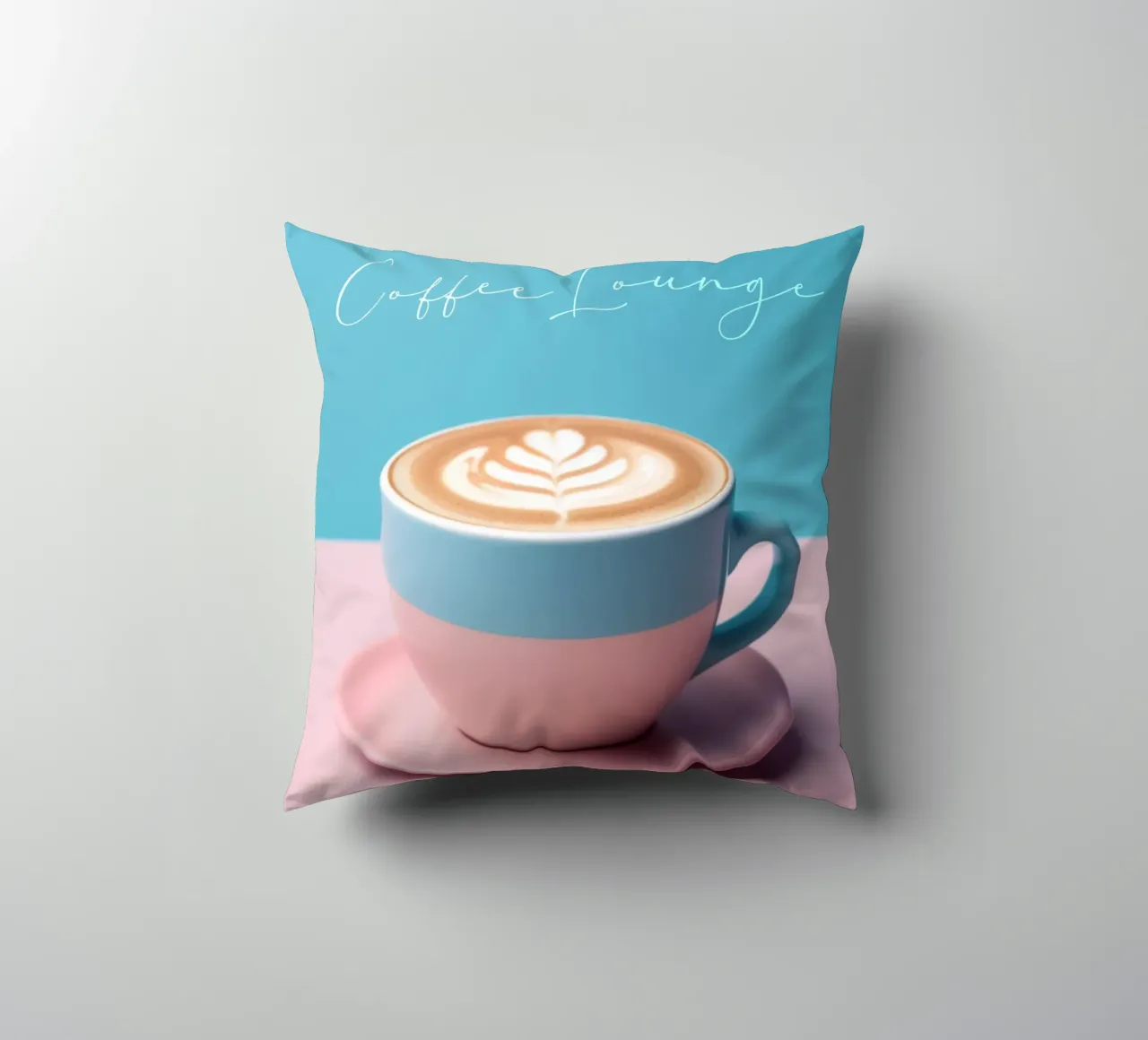 Tasse Cappuccino in pastel cuscino da Carinaprint