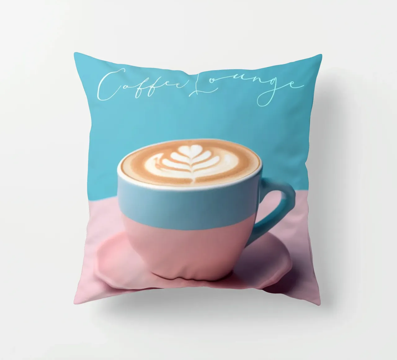 Tasse Cappuccino in pastel cuscino da Carinaprint