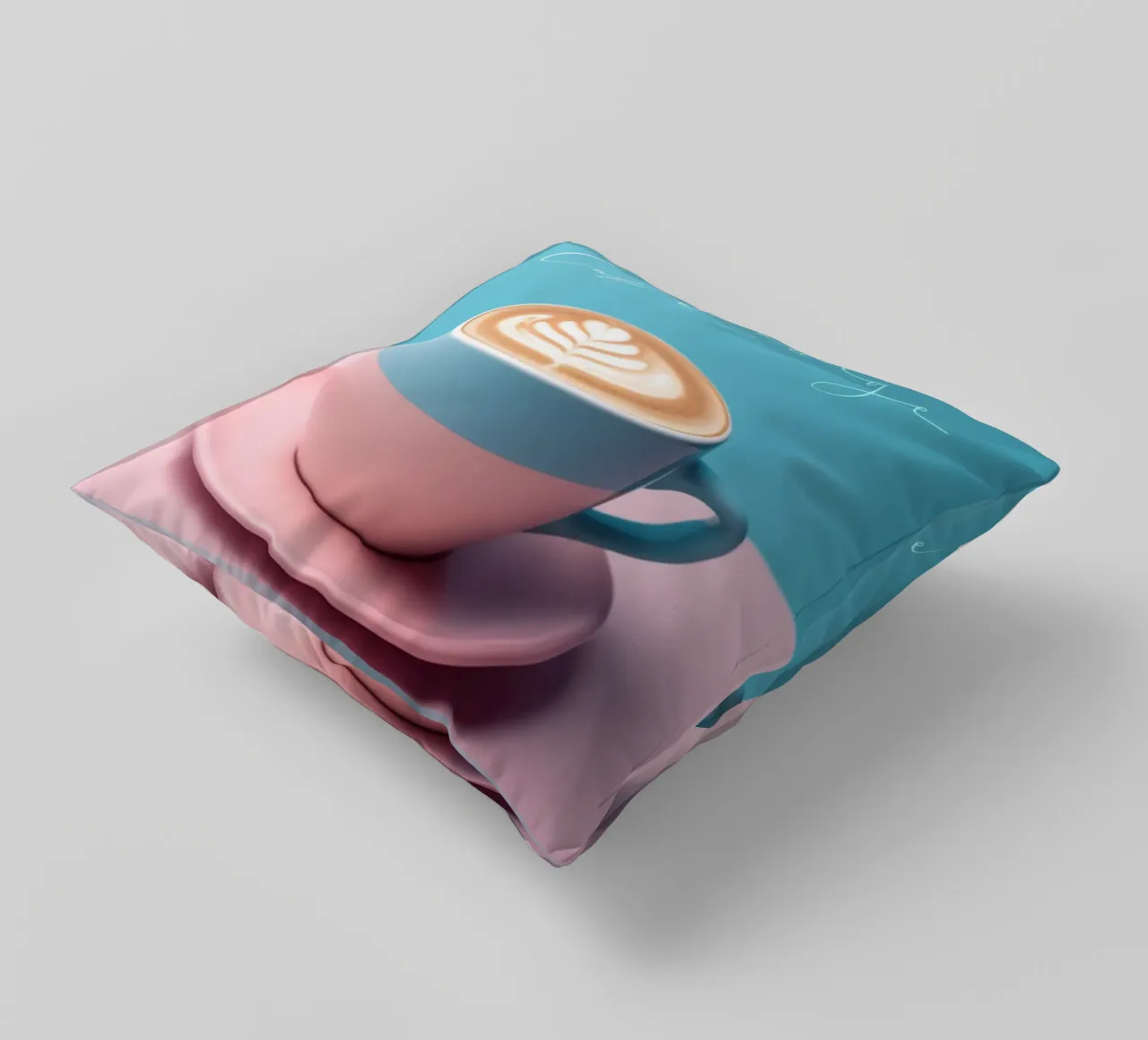Tasse Cappuccino in pastel cuscino da Carinaprint