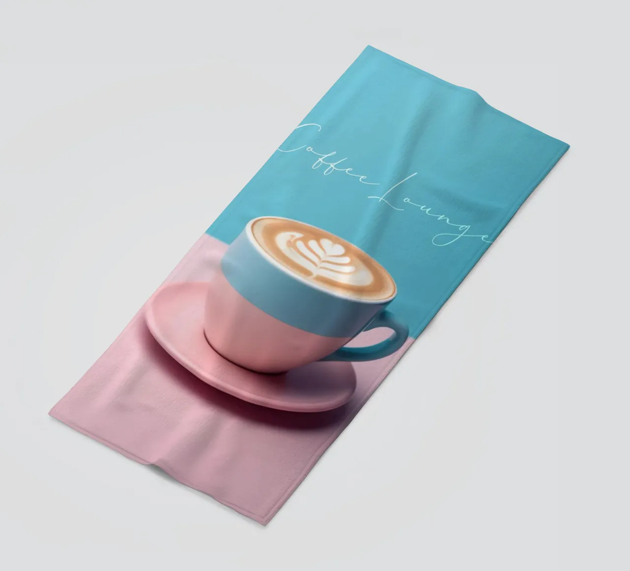 Tasse Cappuccino in pastel telo mare da Carinaprint