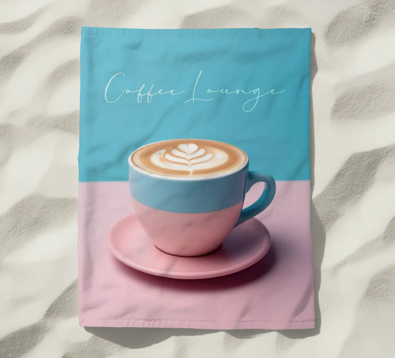 Tasse Cappuccino in pastel telo mare da Carinaprint