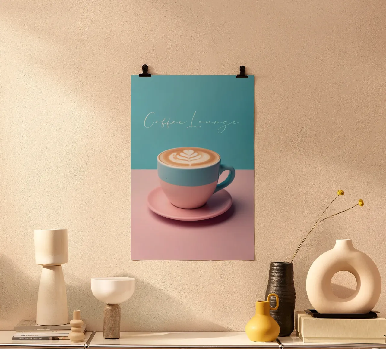 Tasse Cappuccino in pastel carta hahnemühle da Carinaprint