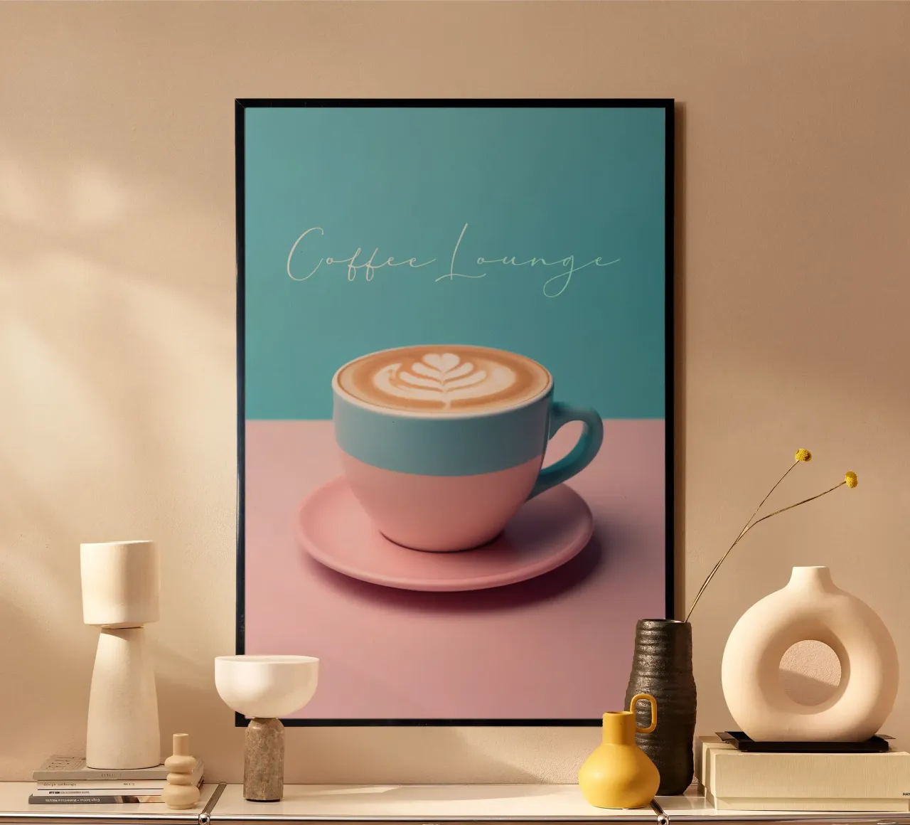 Tasse Cappuccino in pastel carta hahnemühle da Carinaprint