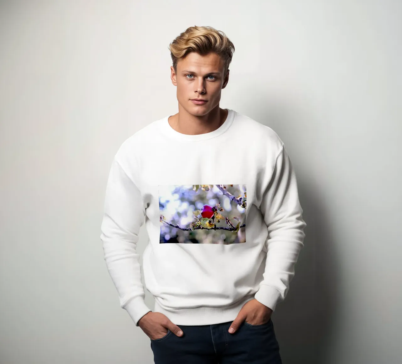 Der einsame Apfel am Baum Sweatshirt von Alexandra Joseph Fotomomente