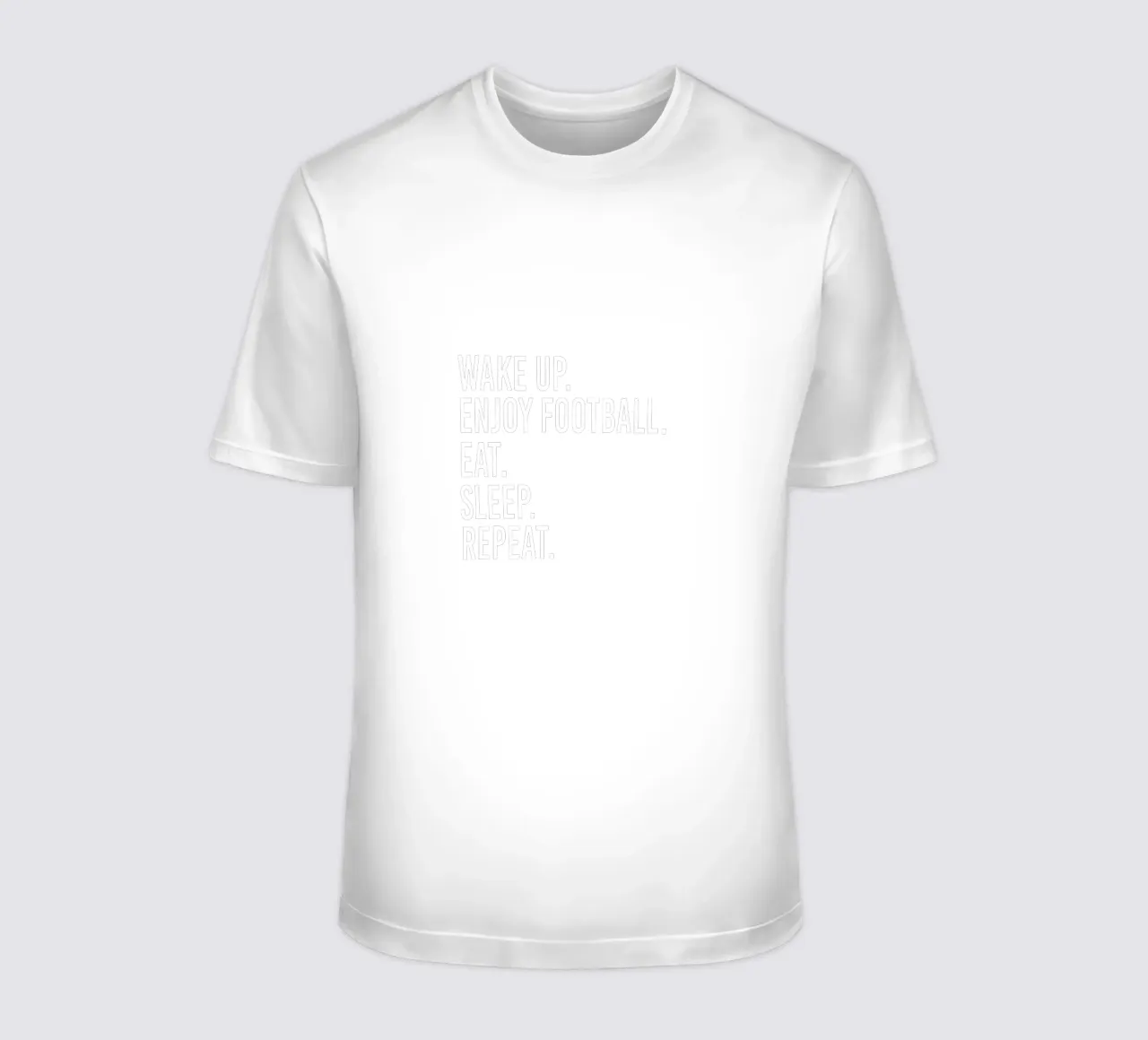 Wake up enjoy football eat sleep repeat t-shirt da happieeagle