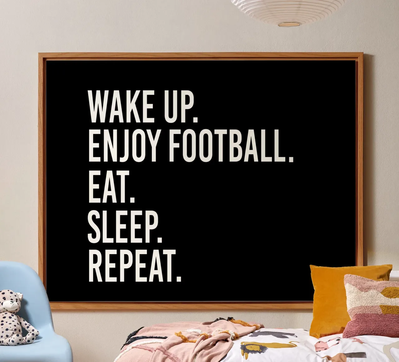 Wake up enjoy football eat sleep repeat placa de forex de happieeagle