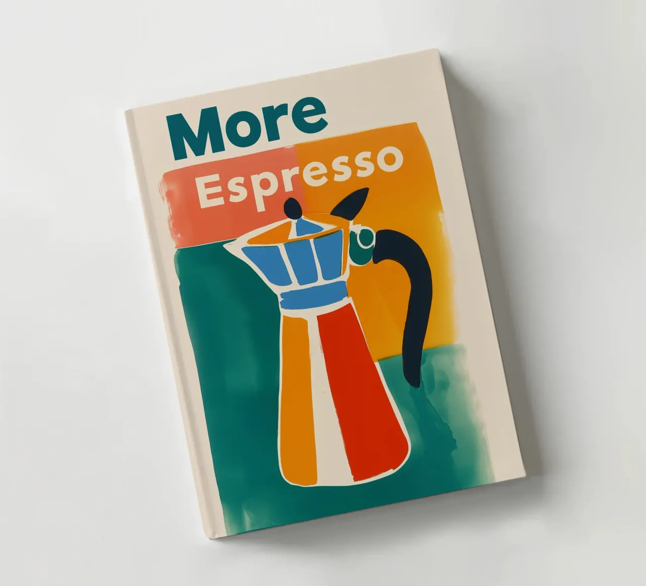 "Meer Espresso" Retro Kanne notitieboek van Carinaprint