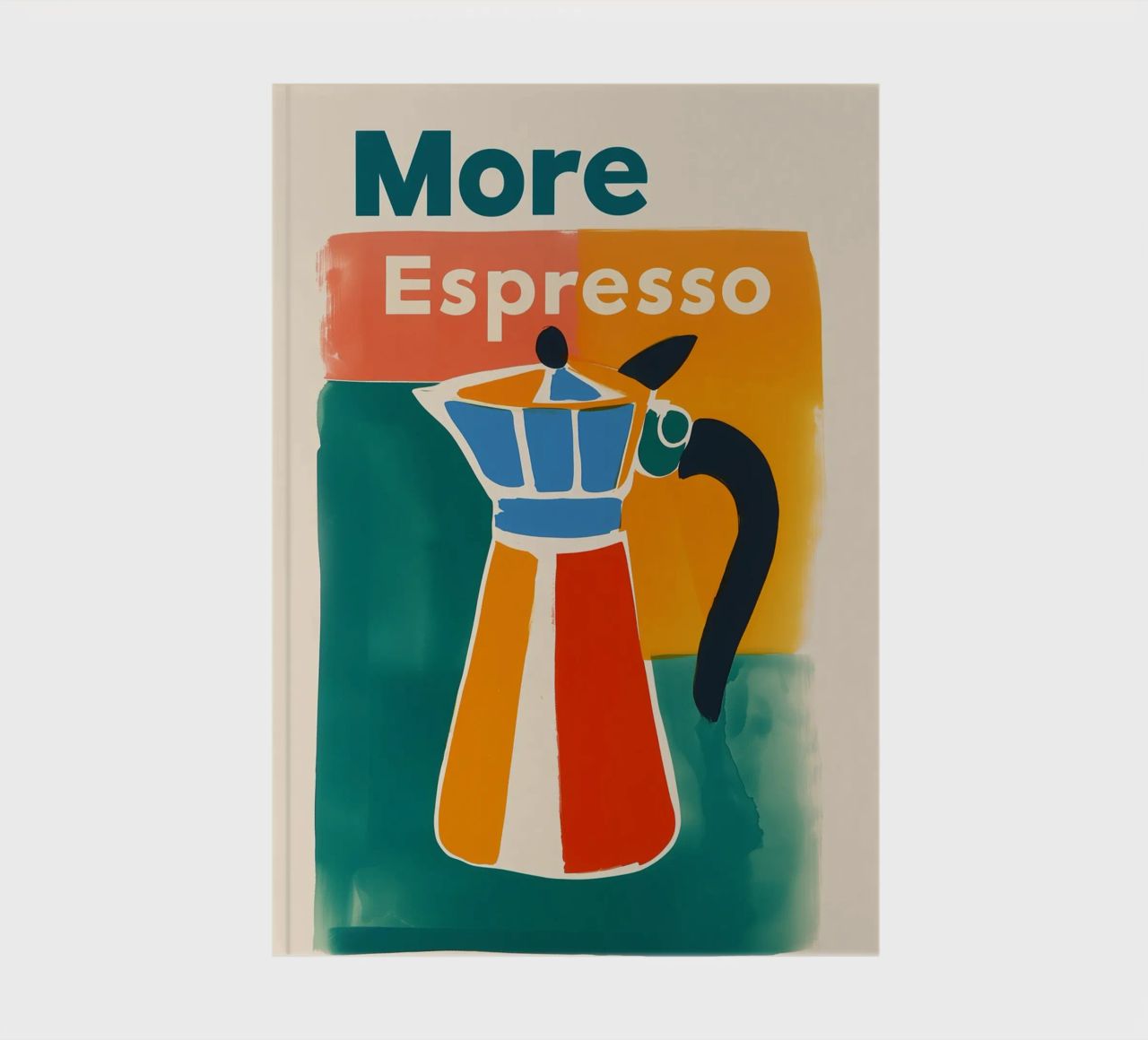 "More Espresso' Retro Kanne notebook by Carinaprint
